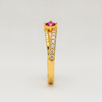 Imperial Ruby Brilliance Eternity Ring