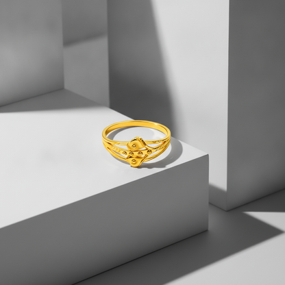 Love Knot Double Heart Ring For Women