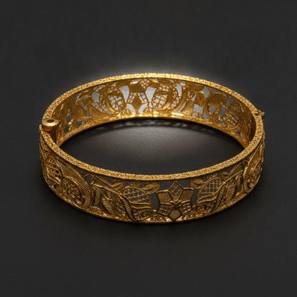 Royal Heritage Filigree Traditional Kada Bracelet for Women