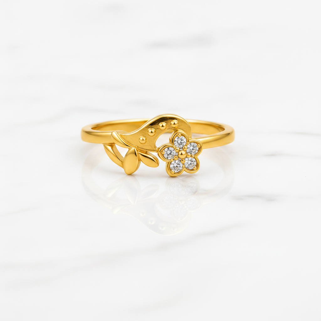 Royal Blossom Vine Grace Statement Ring