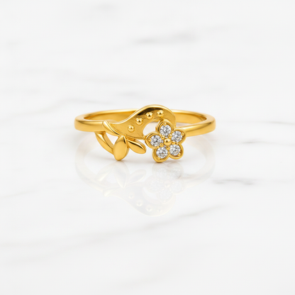 Royal Blossom Vine Grace Statement Ring
