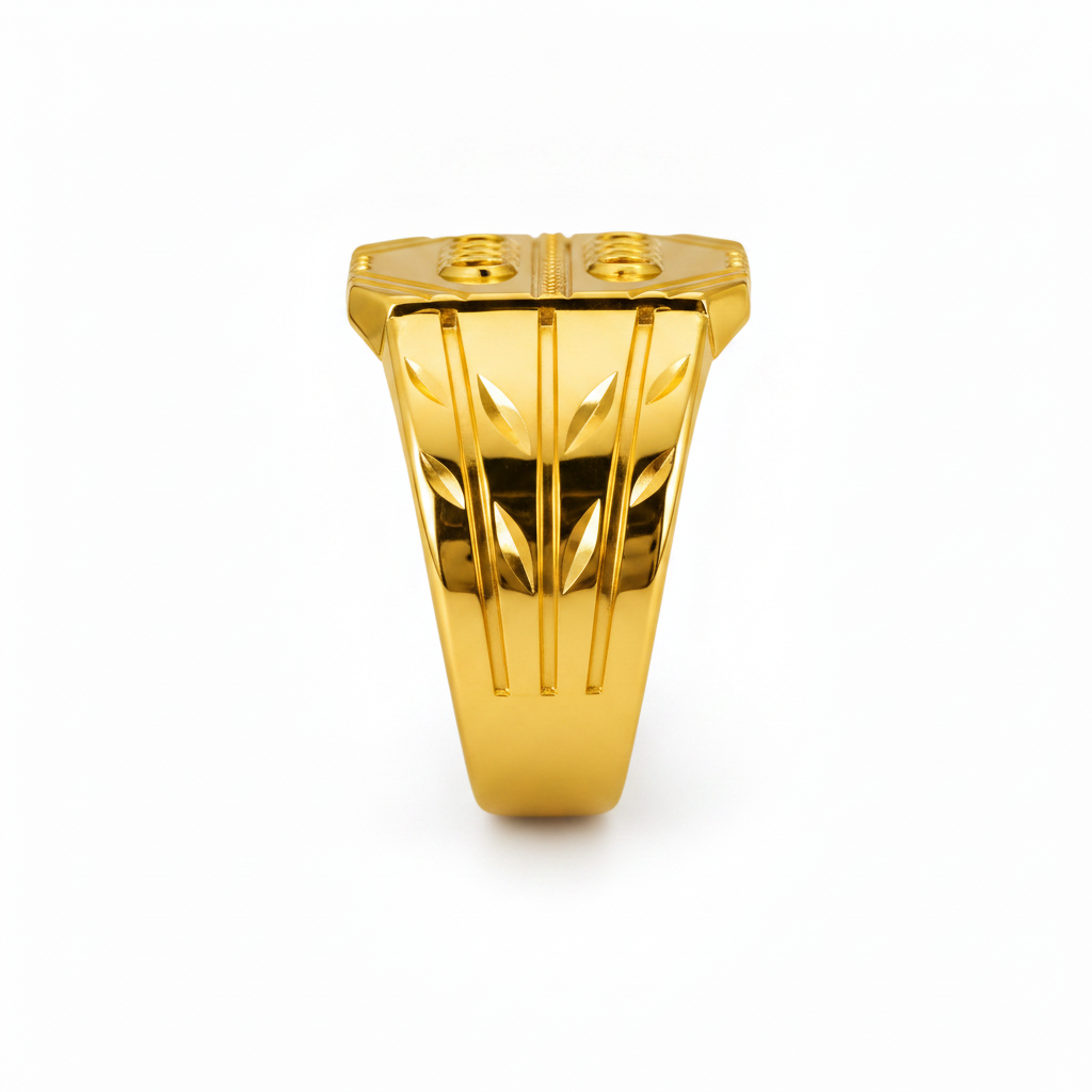 Royal Twin Link Heritage Statement Ring for Men
