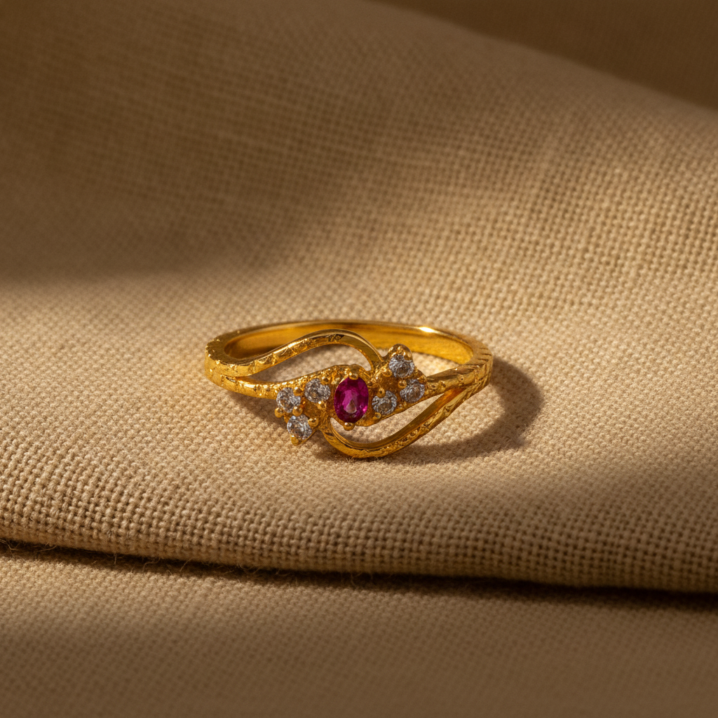Royal Crimson Infinity Luxe Ring