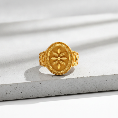 Imperial Bloom Crest Statement Ring