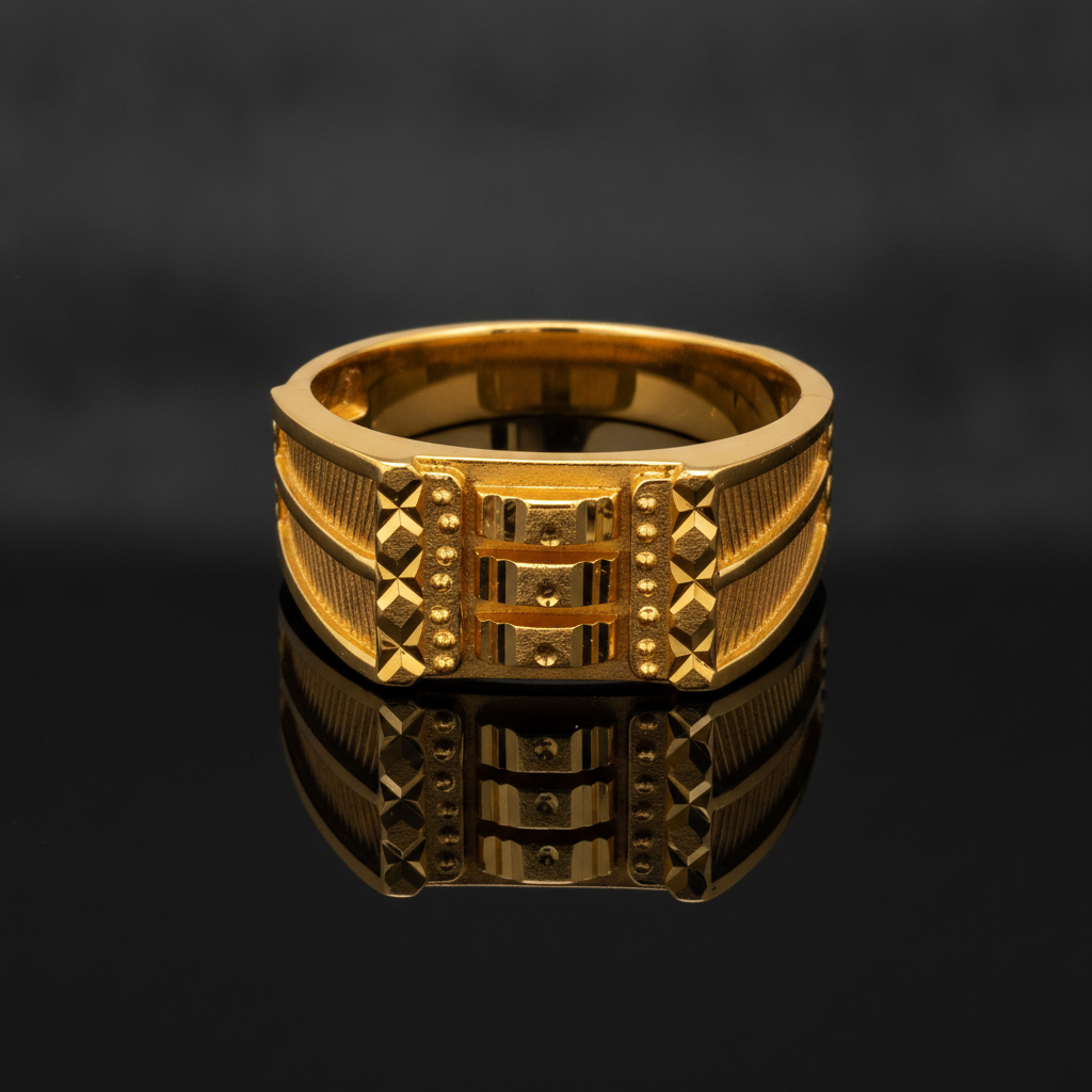 Royal Dynasty Armour Gold Ring for Men