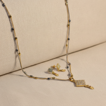 NUGOLD Luxe Radiance Dual-Tone Jewelry Set