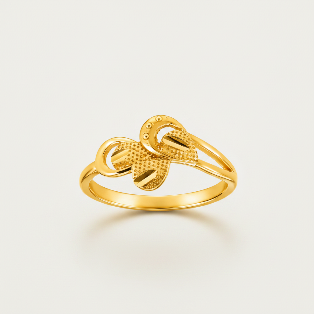 Regal Triple Petal Harmony Statement Ring