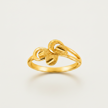 Regal Triple Petal Harmony Statement Ring