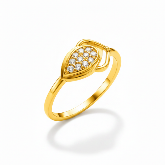 Eternal Leaf Radiance Designer Ring For Women