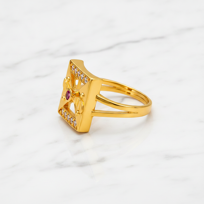 Regal Ruby Gateway Radiance Statement Ring for Women