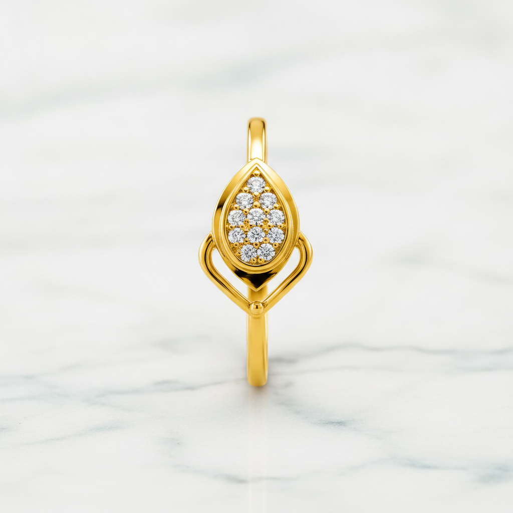 Eternal Leaf Radiance Designer Ring For Women