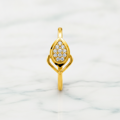 Eternal Leaf Radiance Designer Ring For Women
