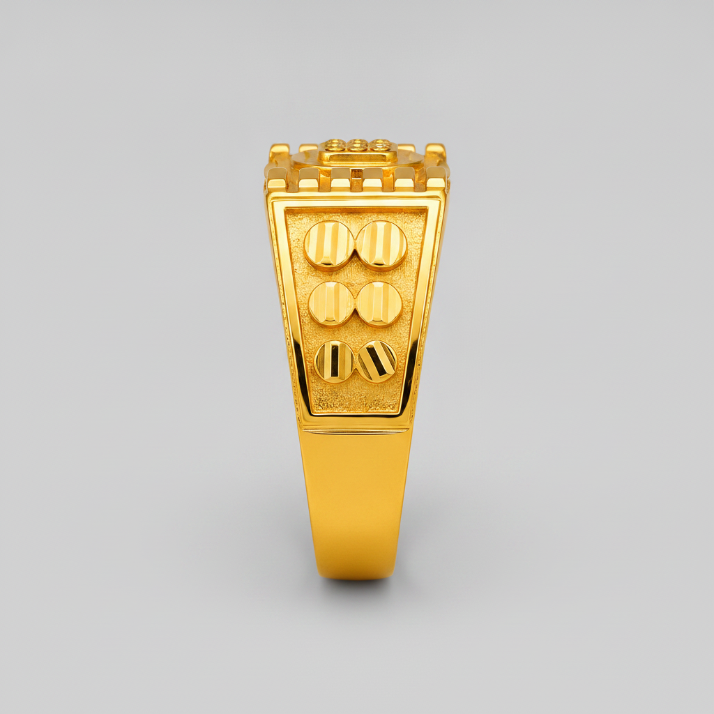 Royal Gridcrest Heritage Statement Ring for Men