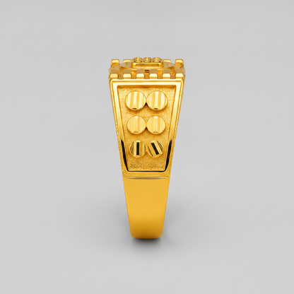 Royal Gridcrest Heritage Statement Ring for Men