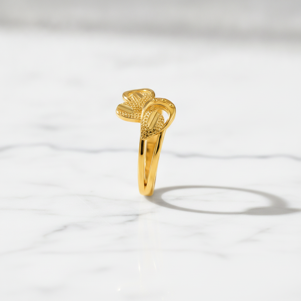 Regal Triple Petal Harmony Statement Ring