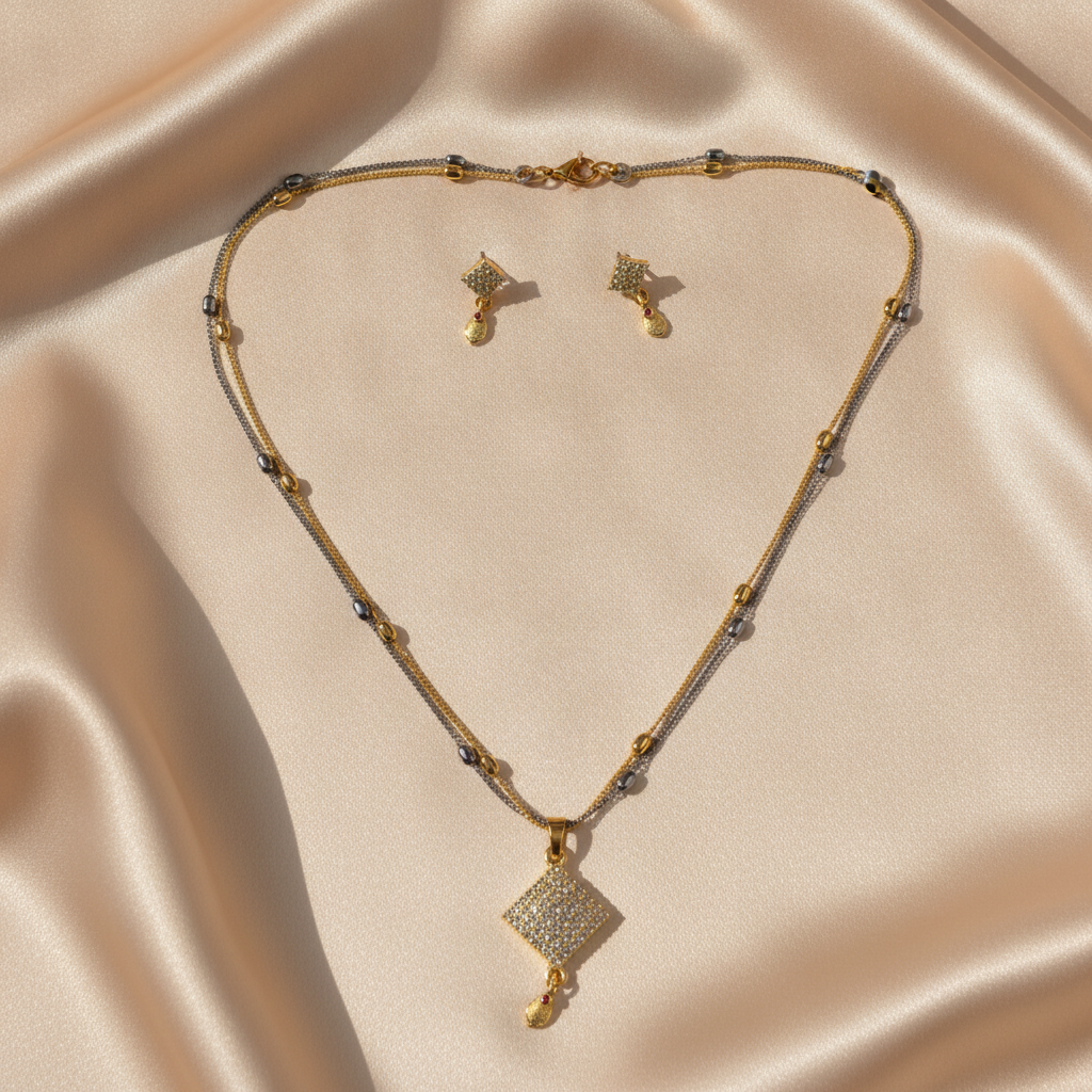 NUGOLD Luxe Radiance Dual-Tone Jewelry Set