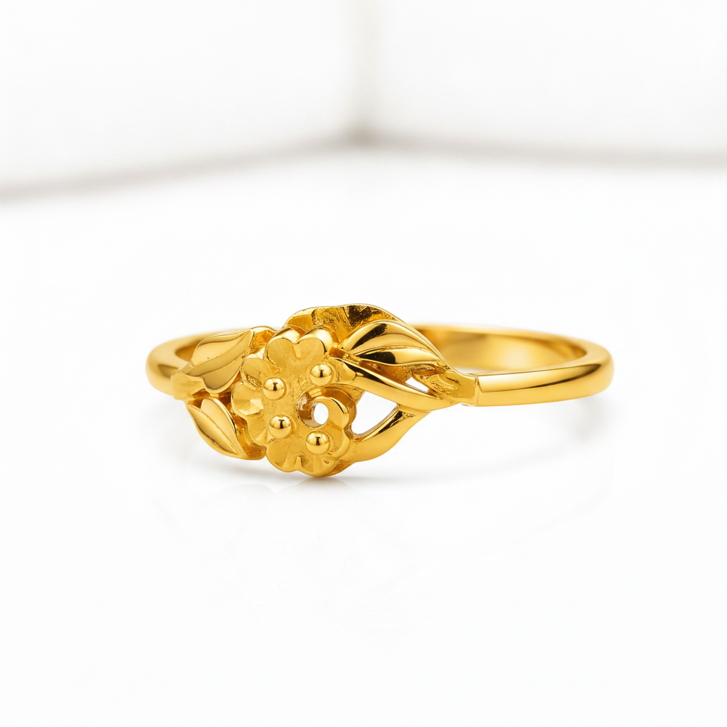 Regal Floral Vine Elegance Statement Ring for Women