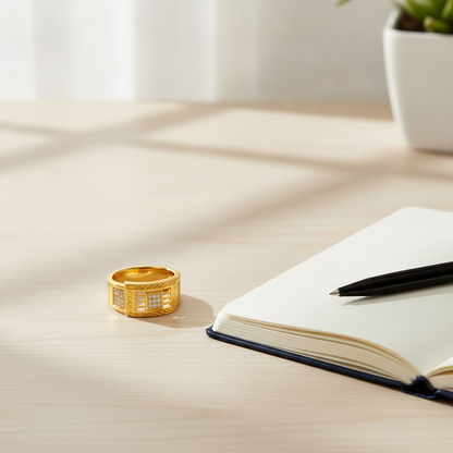 Luxury Designer CZ Cocktail Ring for Men