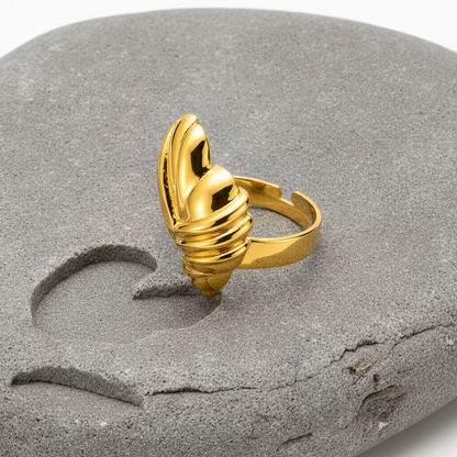 NUGOLD Designer Heart Adjustable Ring for Women