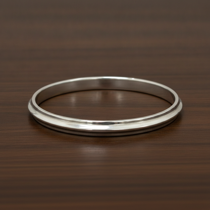 Classic 925 Sterling Silver Sleek Kada for Men & Women