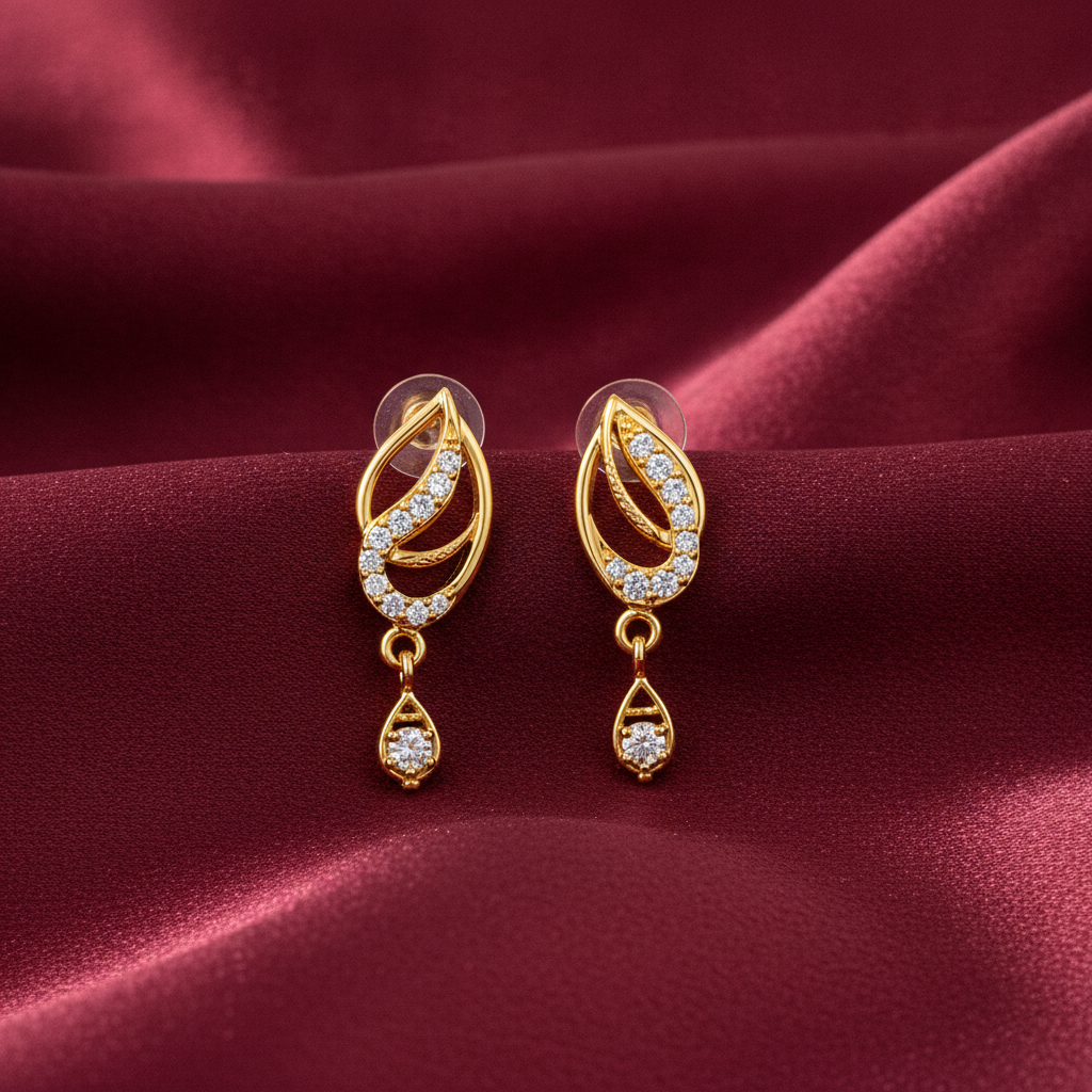 Radiant Marquise Silhouette Drop Earrings