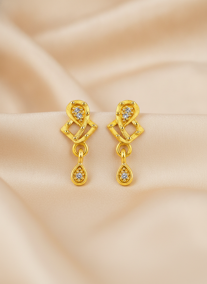 Elegant Modern Motif Designer Dangler Earrings