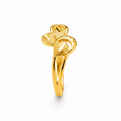 Regal Triple Petal Harmony Statement Ring