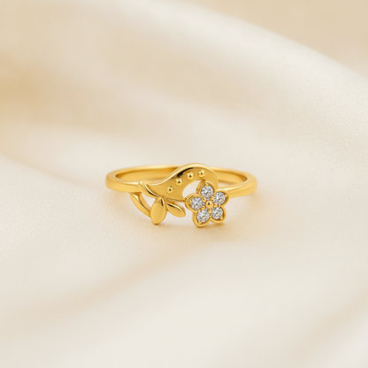 Royal Blossom Vine Grace Statement Ring