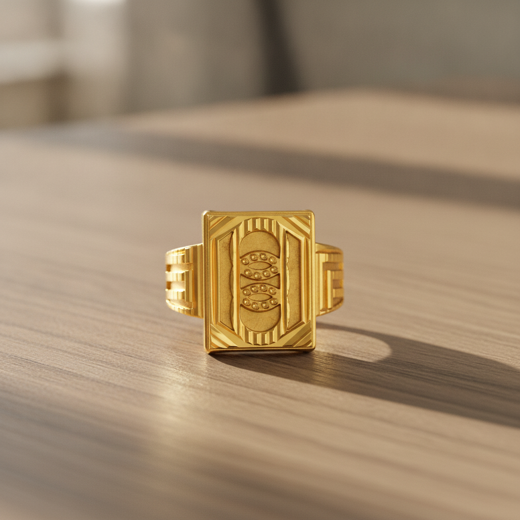 Regal Twin Orbit Geometric Statement Ring for Men
