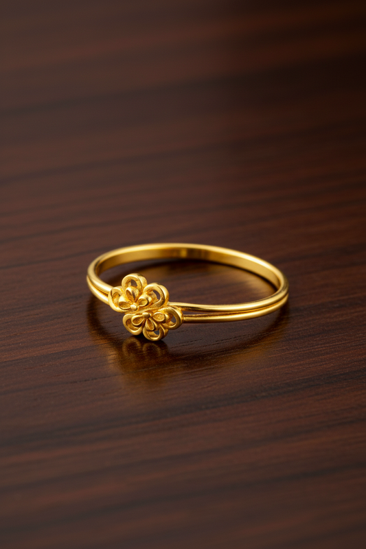 NUGOLD Designer Women’s Ring with Cute Flower Design