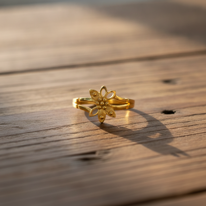 Regal Starbloom Petal Embrace Ring for Women