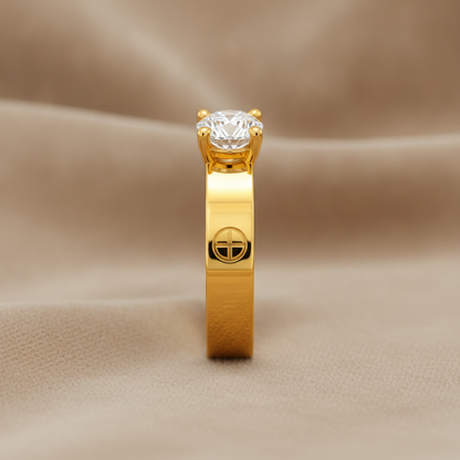 Royal Solitaire Crest Designer Ring