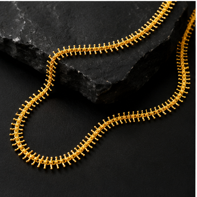 NUGOLD Designer Tassel Link Chain For Women